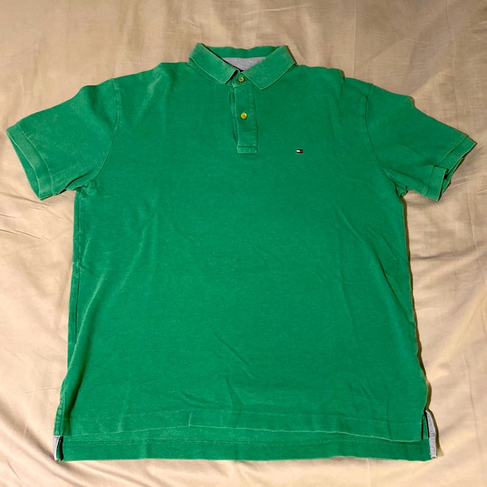 Men’s L Green Tommy Hilfiger Polo Shirt